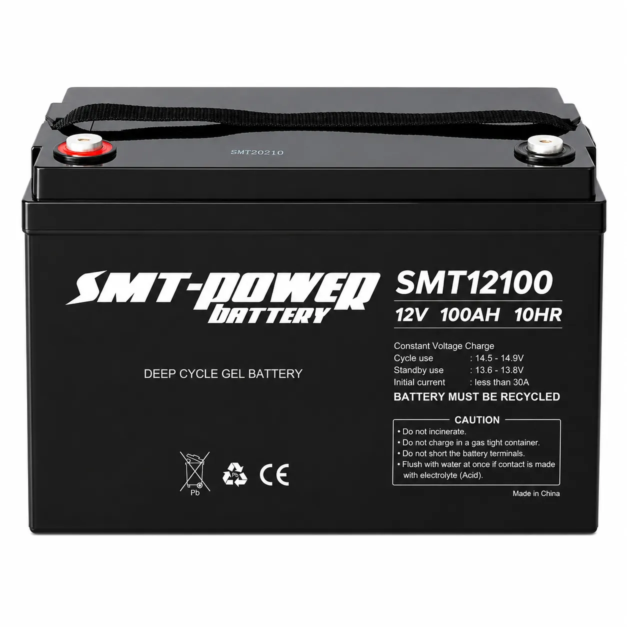 Battery VRLA Gel Deep Cycle SMT-POWER 12V 100Ah